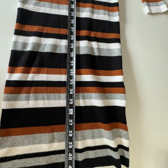 Karen Millen || Women's Boat Neck Sweater Dress Striped Midi Dress Medium - Picture 13 of 14